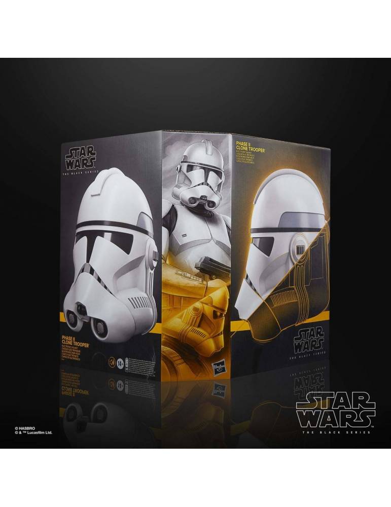 Casco Electr Nico Clone Trooper Star Wars The Black Series Phase Ii