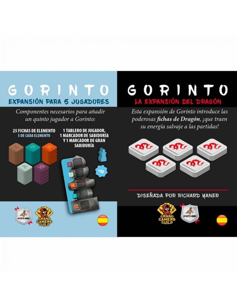 Pack Gorinto: La Expansión del Dragón + Gorinto: Expansión para 5 Jugadores