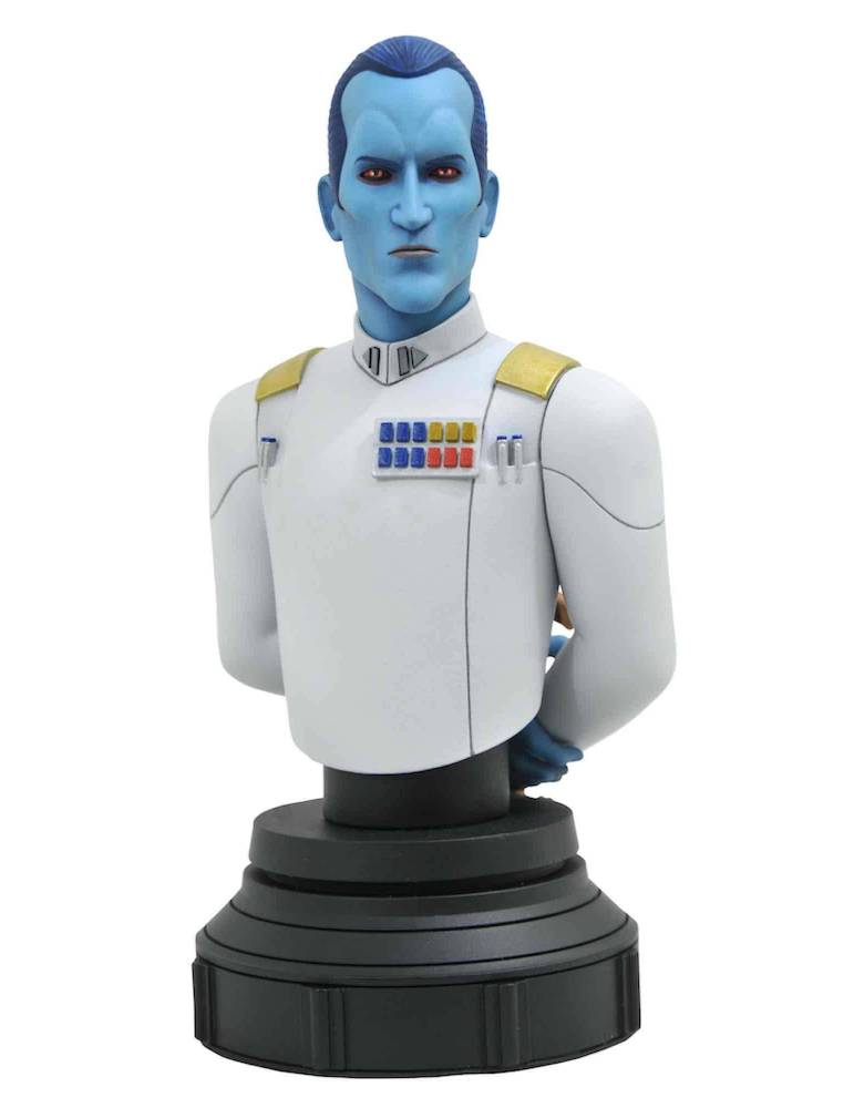 Mini Busto de Resina Star Wars Rebels Animated: Grand Admiral Thrawn 15 cm