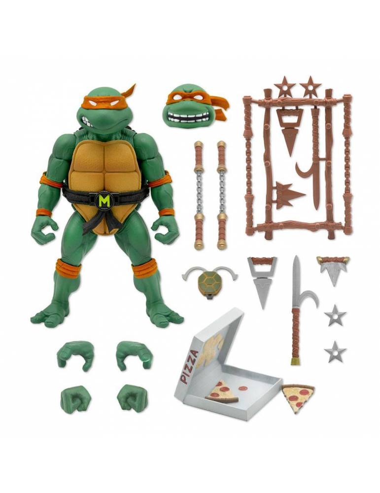 Tortugas Ninja Figura Ultimates Michaelangelo 18 Cm