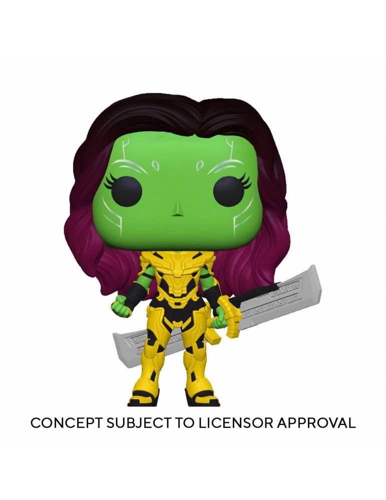 Figura ¿qué Pasaría Si...? Pop! Animation Vinyl Gamora With Blade Of Thanos 9 cm
