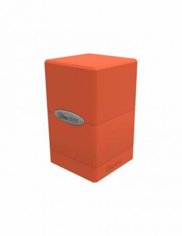 Deck Box Satin Tower Pumpkin Orange