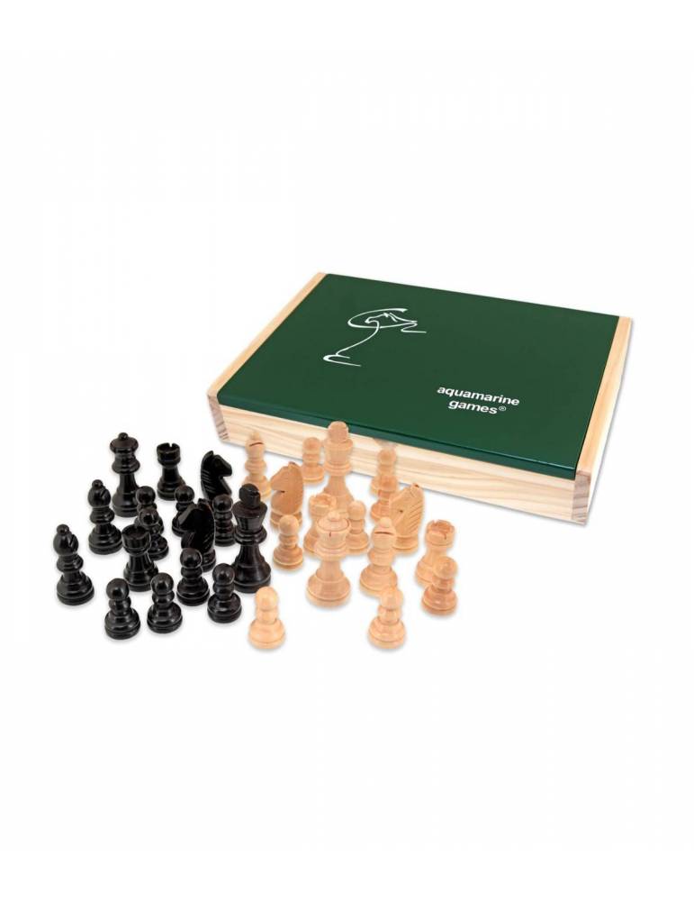 Piezas de ajedrez Staunton 4 Plomadas en negro con caja exclusiva