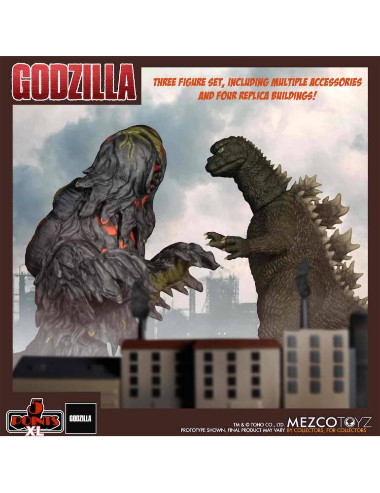 Set de 3 Figuras Godzilla Vs Hedorah: Godzilla 5 Points XL
