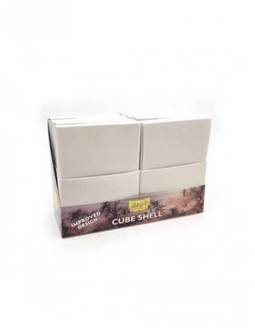 Caja De Mazo Dragon Shield Cube Shells - Ashen White