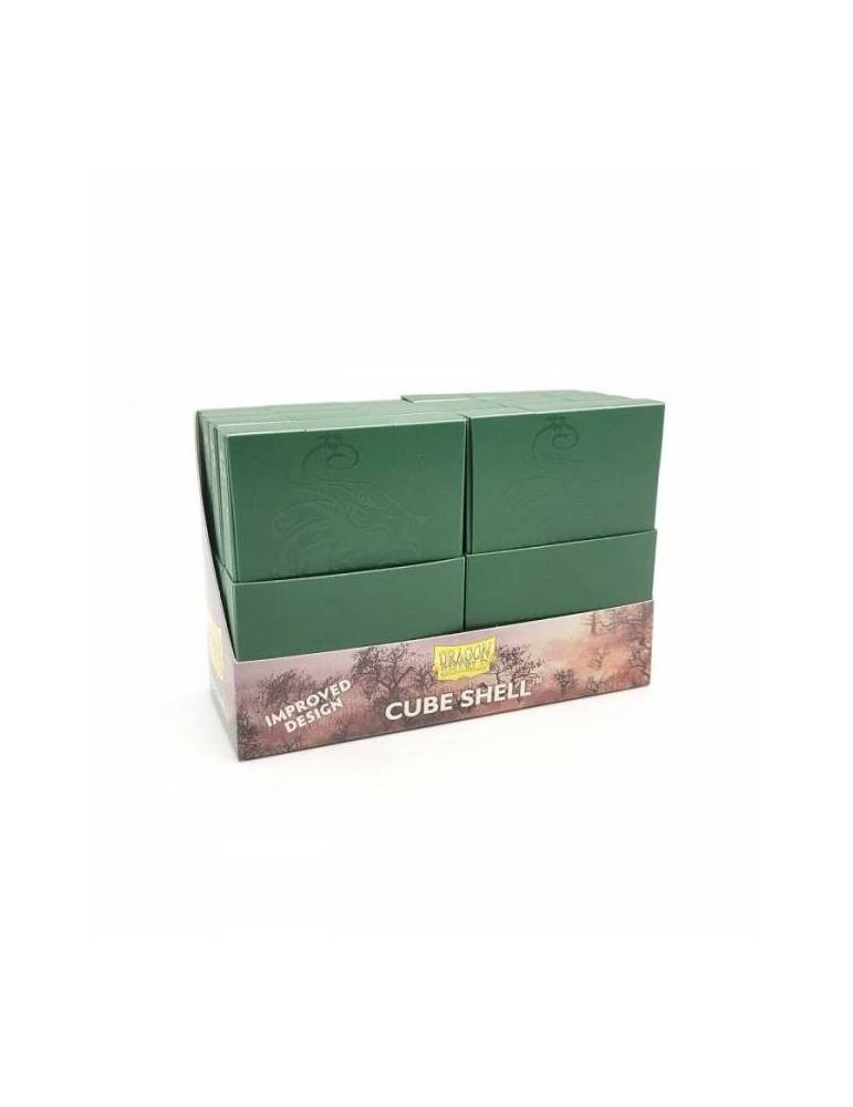 Caja De Mazo Dragon Shield Cube Shells - Forest Green