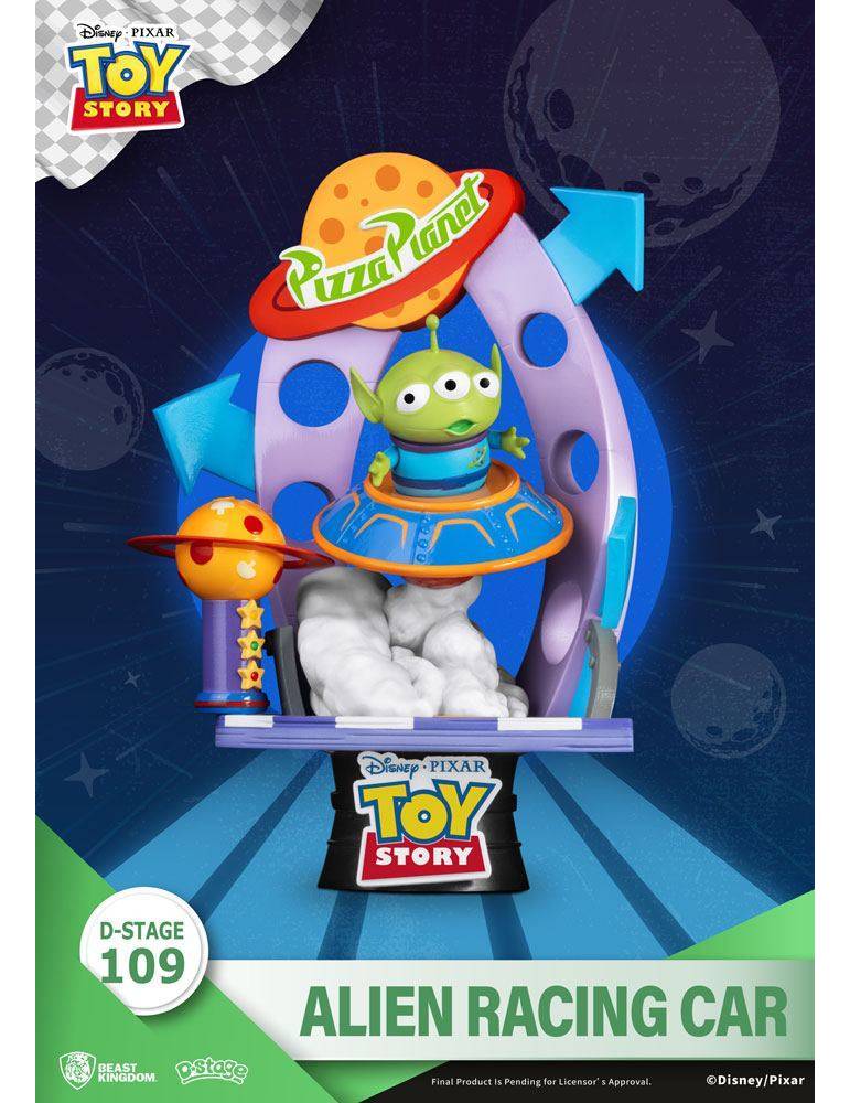 Toy Story Diorama PVC D-Stage Alien Racing Car 15 cm