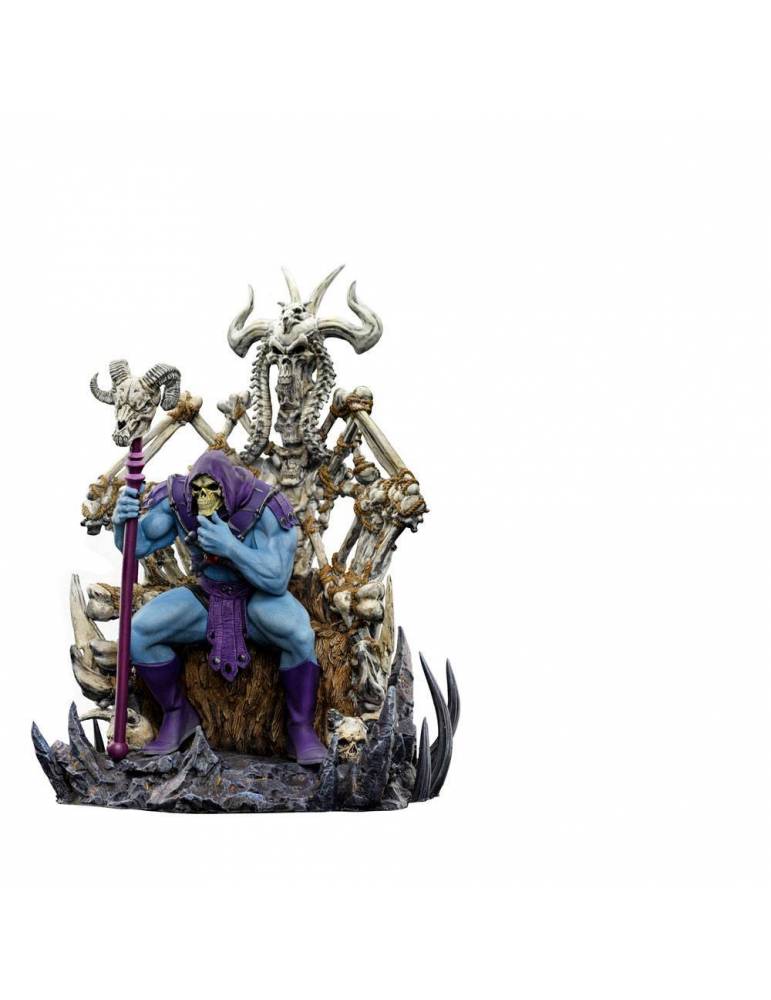 Figura Masters of the Universe Estatua Art Scale Deluxe 1/10 Skeletor on Throne Deluxe 29 cm