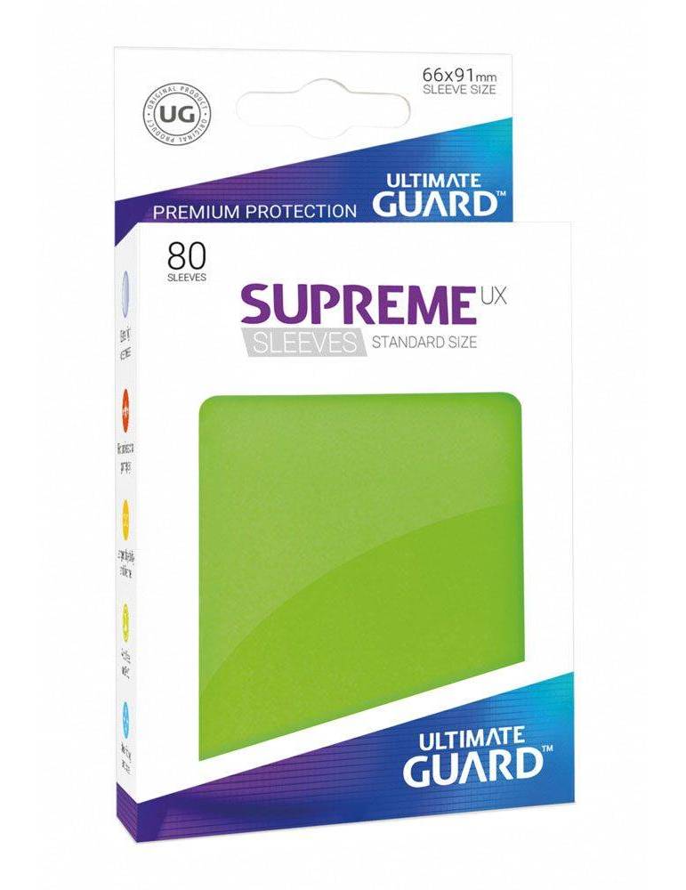 Fundas Ultimate Guard Supreme UX Sleeves Tamaño Estándar Verde Claro (80)