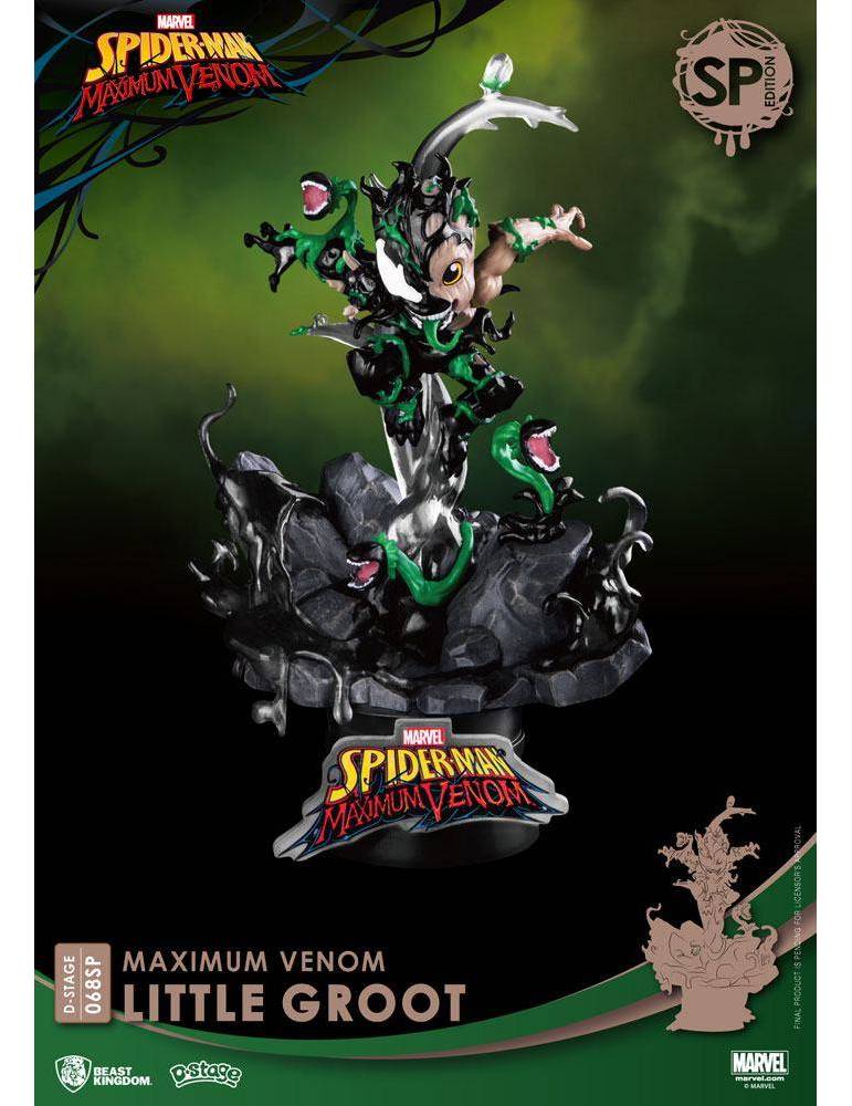 Diorama Marvel Comics PVC D-Stage Maximum Venom Little Groot Special Edition 16 cm