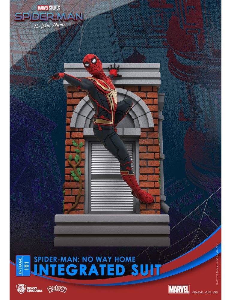 Diorama Spider-Man: No Way Home PVC D-Stage Spider-Man Integrated Suit 16 cm