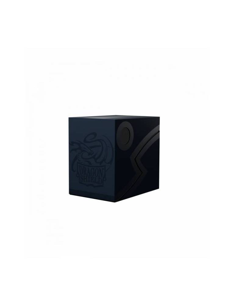 Caja de mazo Deck Box DS Double Shell Azul/Negro Dragon Shield