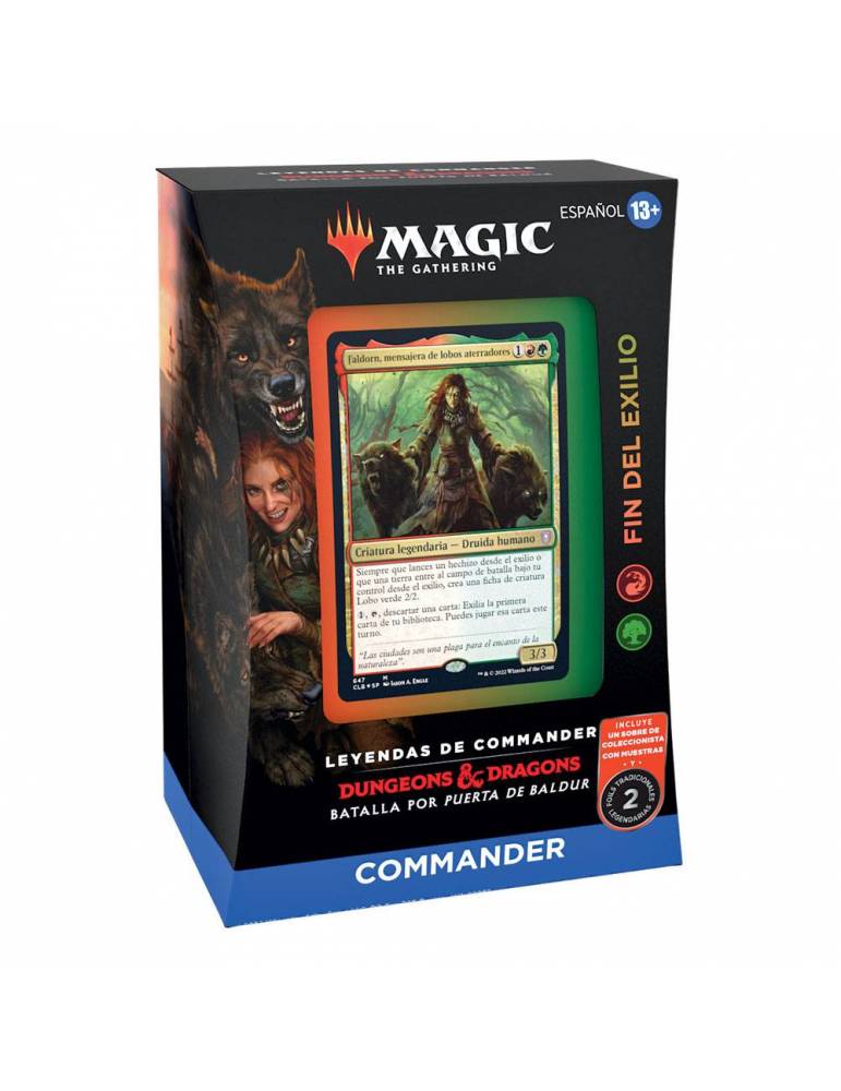 Magic Leyendas de Commander: Batalla por Puerta de Baldur Mazo de Commander  Fin del exilio (Rojo-Verde) (Castellano)