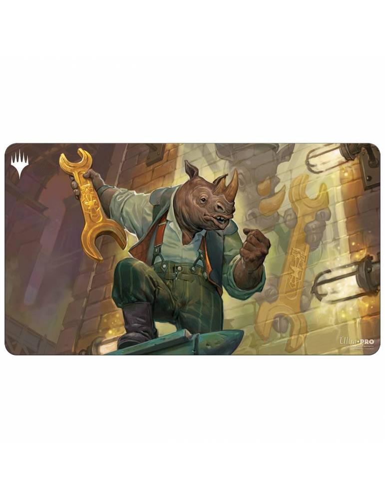 Streets of New Capenna Playmat G featuring Workshop Warchief for Magic: The Gathering