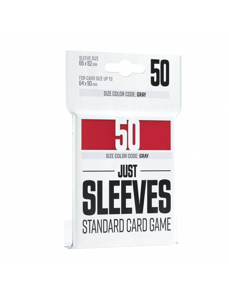 Just Sleeves Standard Card Game Red (50)