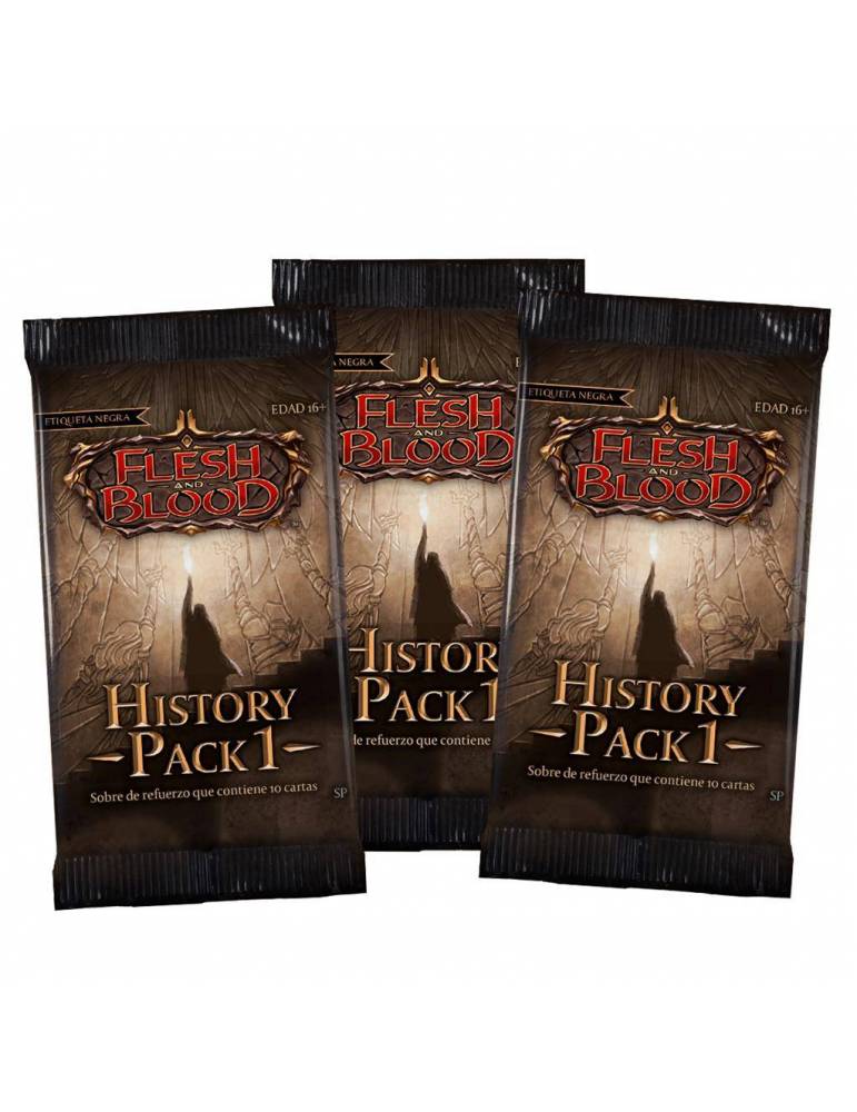 Flesh & Blood: History Pack 1 - Etiqueta Negra (Sobre de 10 cartas) (Castellano)