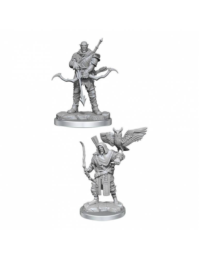 D&D Nolzur's Marvelous Miniatures Pack de 2 Miniaturas sin pintar Orc Ranger Male Caja (4)
