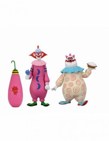 Pack 2 figura Killer Klowns Outer Space Scale Action Figure Slim & Chubby  15 cm