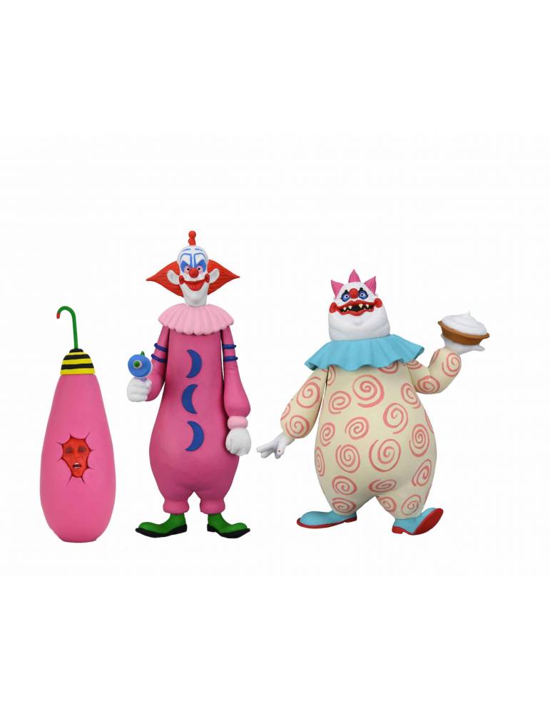 Pack 2 figura Killer Klowns Outer Space Scale Action Figure Slim & Chubby  15 cm