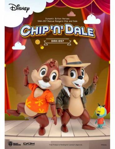 Figura Chip y Chop: Guardianes rescatadores Dynamic 8ction Heroes 1/9 Chip & Dale 10 cm