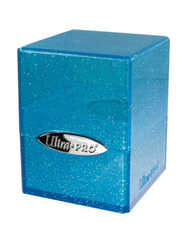 Glitter Satin Cube Blue