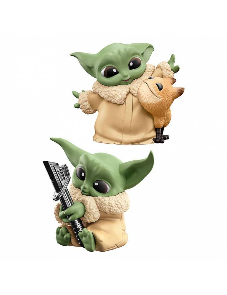 Pack de 2 figuras Star Wars Bounty Collection Grogu Loth-Cat Cuddles & Darksaber Discovery 6 cm