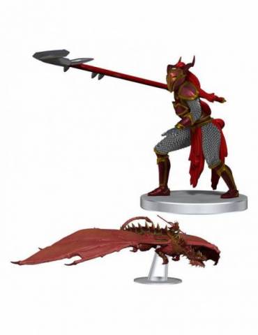 D&D Icons of the Realms Dragonlance Miniaturas prepintadas Red Ruin & Red Dragonnel (Set 25)