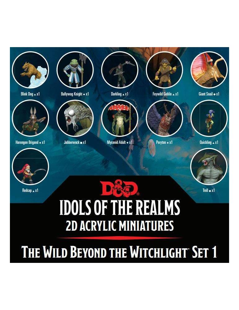 D&D Idols of the Realms Miniaturas 2D: The Wild Beyond The Witchlight : 2D Set 1