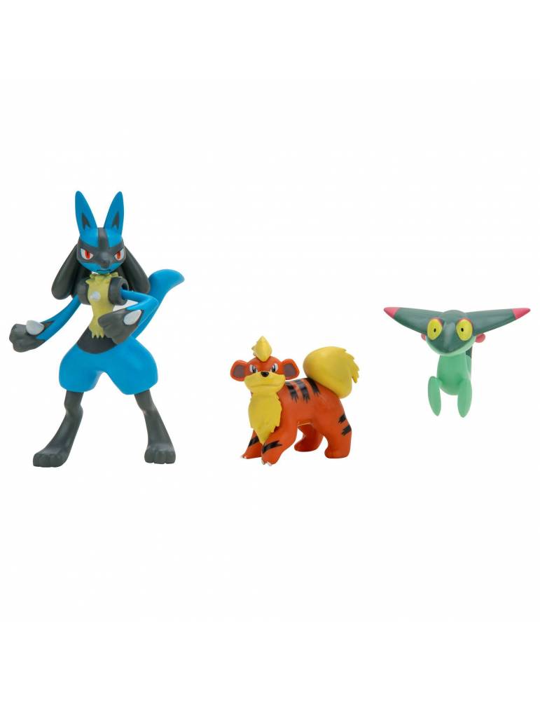 Packs de 3 figuras Pokémon Battle Growlithe