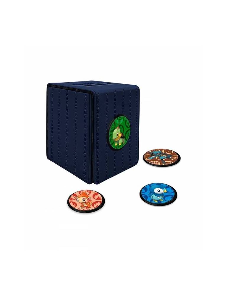 Caja de mazo Alcove Click Deck Box Sinnoh Pokémon Azul Ultra Pro