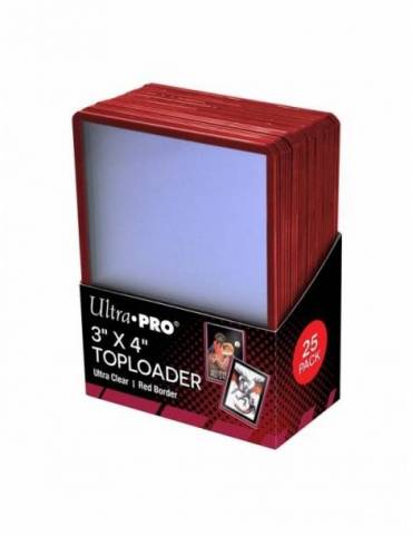 Toploader Purple Border (25 Unidades) Ultra Pro