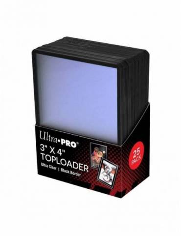Toploader Black Border (25 Unidades) Ultra Pro