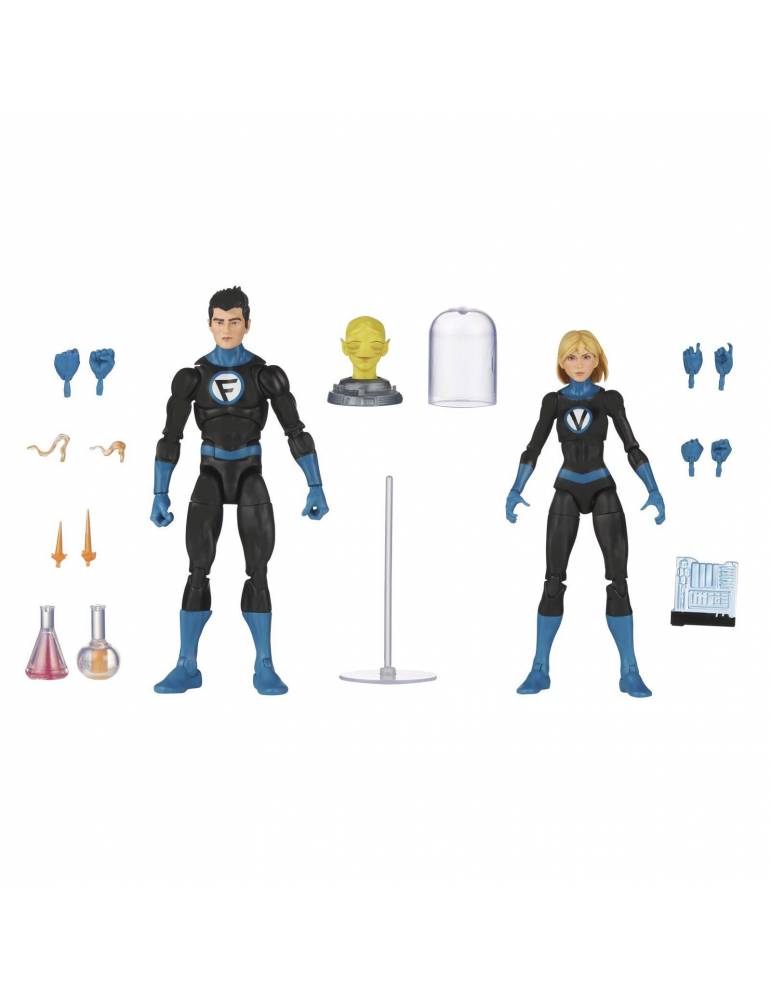 Figura Fantastic 4 Marvel Legends F70355l0 Franklin Richards Y Valeria Richards 15 cm