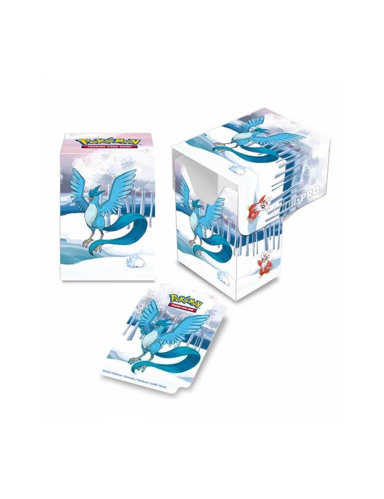 Caja de mazo Deck Box Gallery Series Frosted Forest Full View Articuno Pokemon Ultra Pro