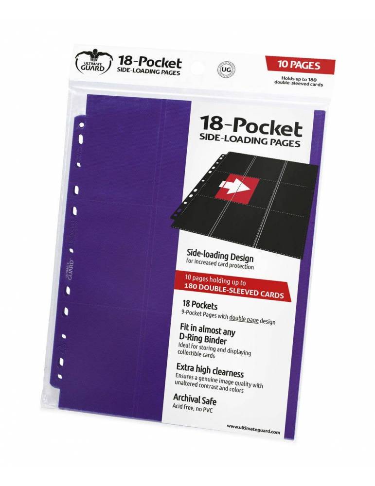 Ultimate Guard 18-Pocket Pages Side-Loading Violeta (10)
