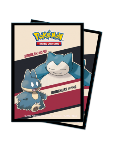Fundas Ultra Pro Pokémon Snorlax and Munchlax Standard (65ct)