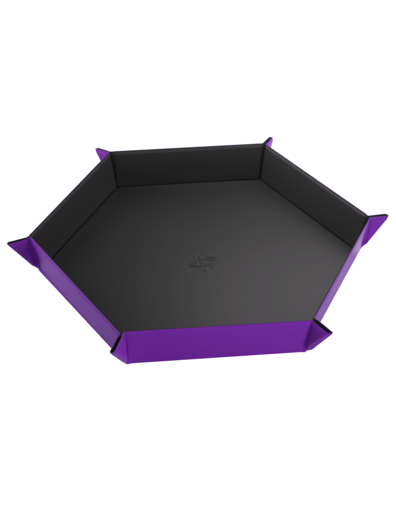 Magnetic Dice Tray Hexagonal Black/Purple