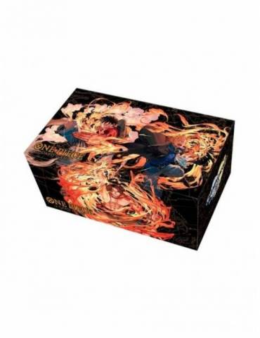 Pack tapete y caja de mazo Ace/Sabo/Luffy  - Cartas One Piece Card Game