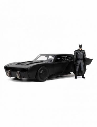 Figura Batman 2022 Vehículo 1/24 Hollywood Rides 2022 Batmobile con Figura