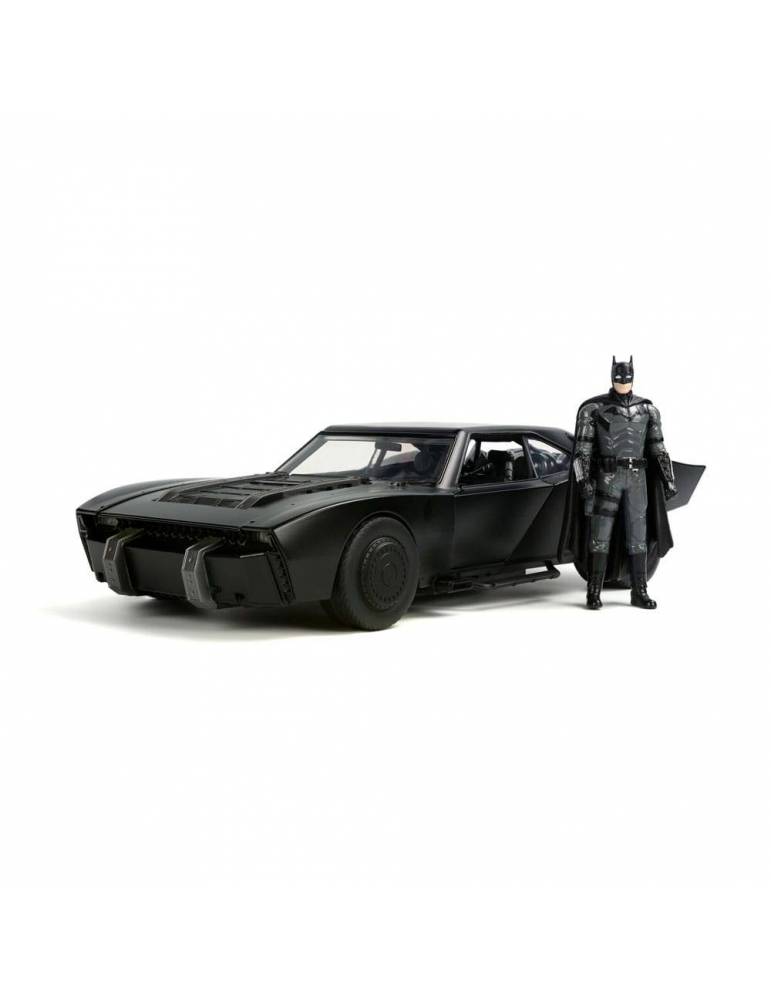 Figura Batman 2022 Vehículo 1/18 Hollywood Rides 2022 Batmobile con Figura
