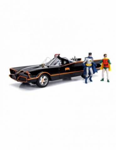 Figuras Batman Vehículo 1/18 1966 Batmobile con Figuras