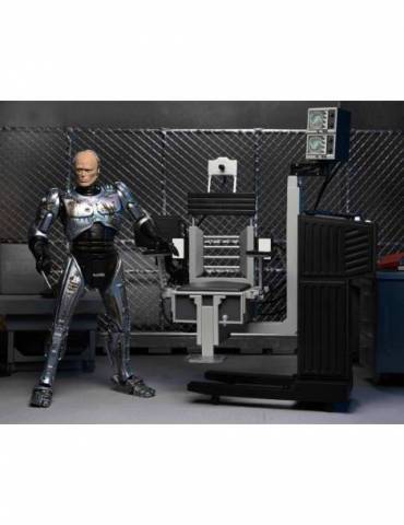 Figure Robocop Scale Action Figure Ultimate Battle Damaged Robocop With Chair 18 cm