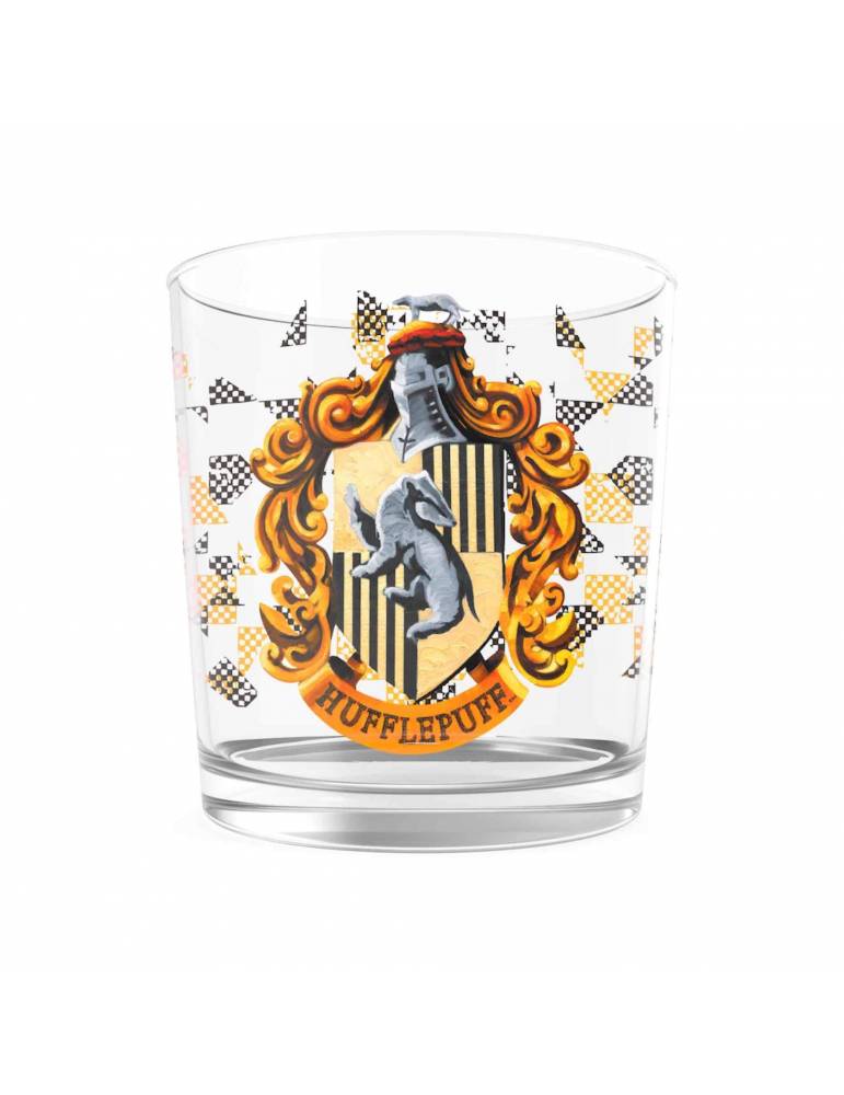 Vaso Cristal Logo Hufflepuff Harry Potter