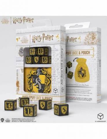 Harry Potter Pack de Dados Hufflepuff Dice & Pouch Set (5)