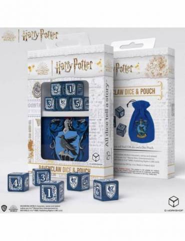 Harry Potter Pack de Dados Ravenclaw Dice & Pouch Set (5)
