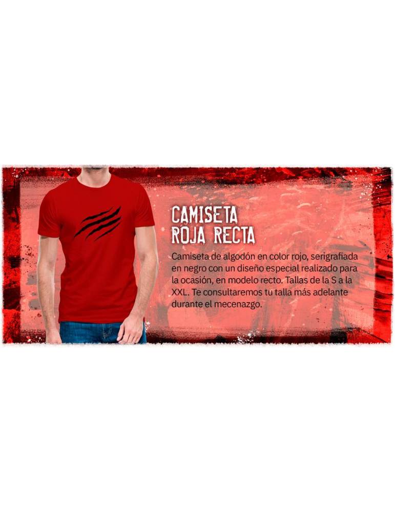 Hombre Lobo: El Apocalipsis 5ª Edición - Camiseta Roja Recta