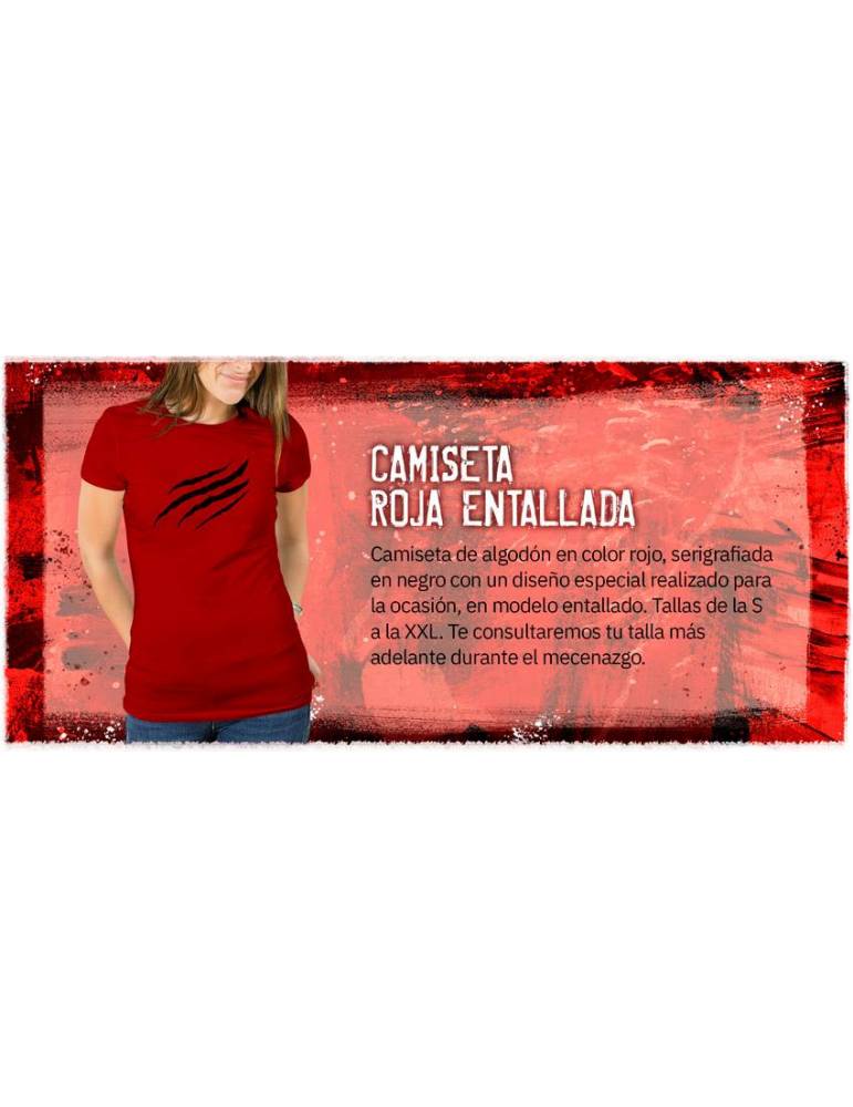 Hombre Lobo: El Apocalipsis 5ª Edición - Camiseta Roja Entallada
