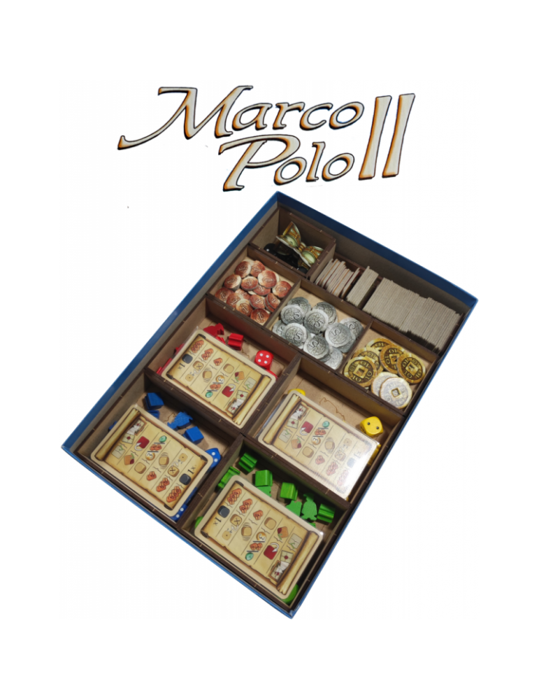 Inserto Compatible Con Marco Polo Ii (base + Expansión: The Caravans)