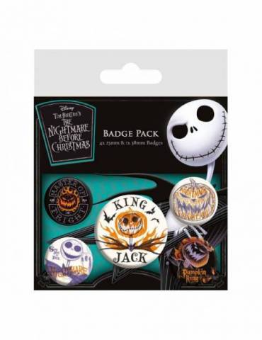 Nightmare before Christmas Pack 5 Chapas Colourful Shadows