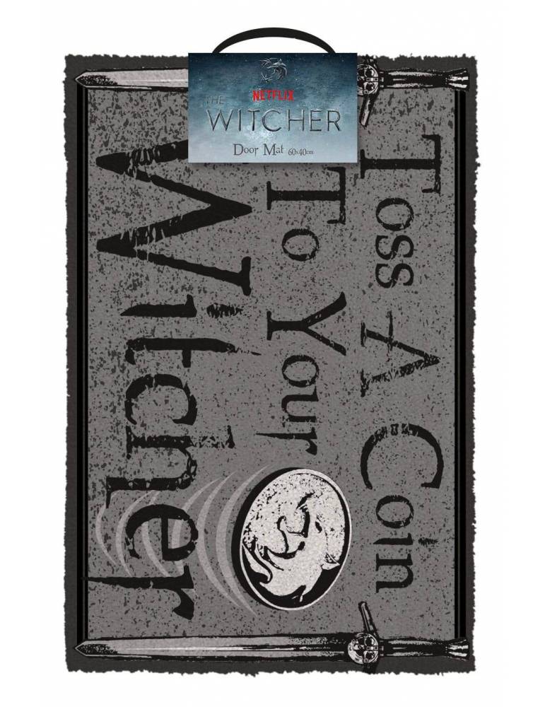 Felpudo The Witcher Toss a Coin 40 x 60 cm